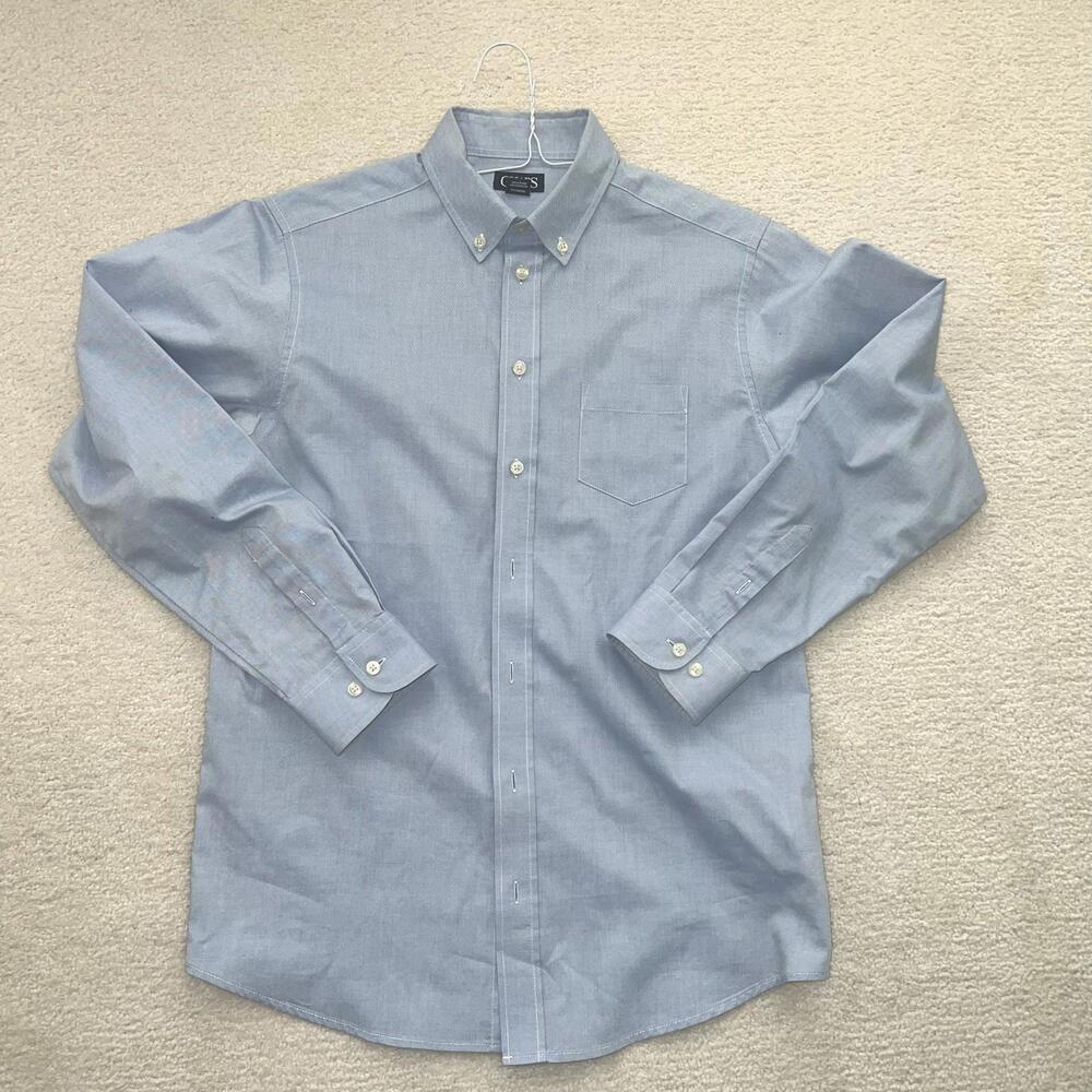 Chaps Blue Oxford Long Sleeve Button Shirt Boys size 16